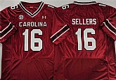 Mens South Carolina Fighting Gamecocks #16 LaNorris Sellers Garnet Stitched Jersey,baseball caps,new era cap wholesale,wholesale hats